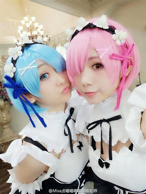 ram rem cosplay Asian Cosplay, Cute Cosplay, Cosplay Wigs, Kawaii ...