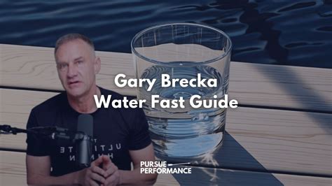 The Gary Brecka Water Fast: Benefits, How-To, and Real Results