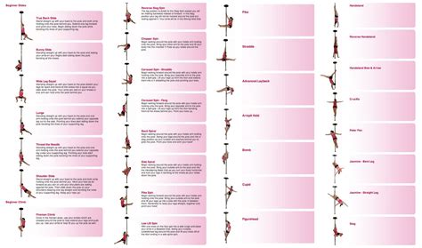 Pole Dancing Moves : Beginner, Intermediate and advanced Moves (Spins, Poses, Floor-work, Slides ...