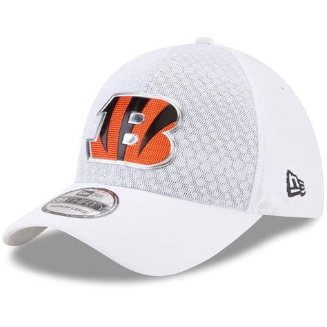 Men's New Era White Cincinnati Bengals 2017 Color Rush 39THIRTY Flex Hat