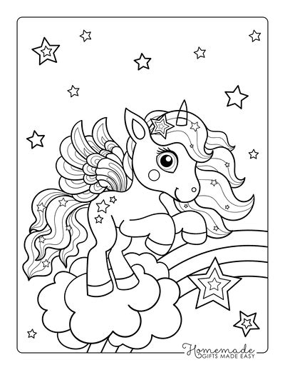 Magical Unicorn Coloring Pages for Kids & Adults