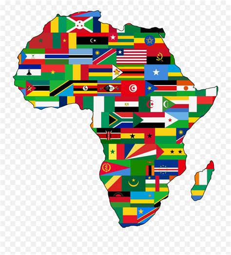 Africa Flag - African Map With Flags Emoji,Confederate Flag Emoji ...