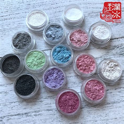 45ML=15Colors Natural Mineral Cosmetic Mica Pearl Pigment Powder Color Pearlescent pigment,pearl ...