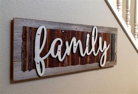 Family Sign, Family Decor, Family Room Decor, Rustic Home Decor, Rustic Wall Decor, Family Room ...