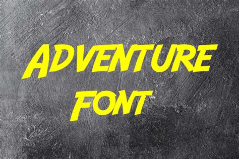 Adventure Font - Dafont Free