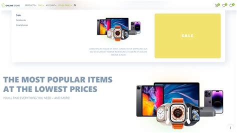 Online Store HTML Site Template