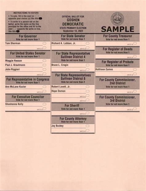 Nh Primary 2022 Sample Ballot - earnestine