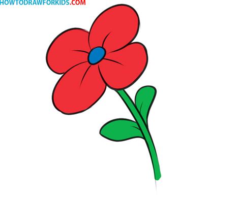 How to Draw a Flower for Kids - Easy Drawing Tutorial