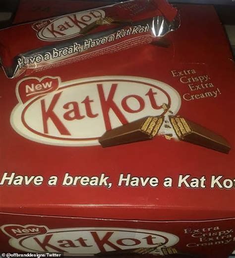 Shameless! People share hilarious brand knock-offs including a Kat Kot chocolate bar | Daily ...