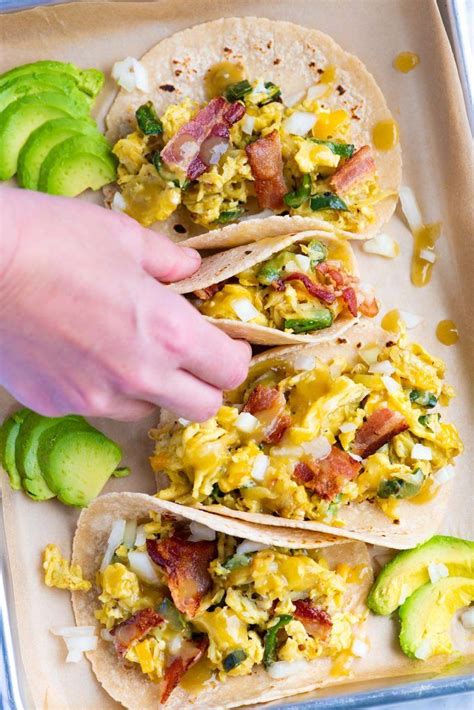 Easy Breakfast Tacos with Potatoes and Peppers | Recipe | Stuffed peppers, Breakfast tacos ...