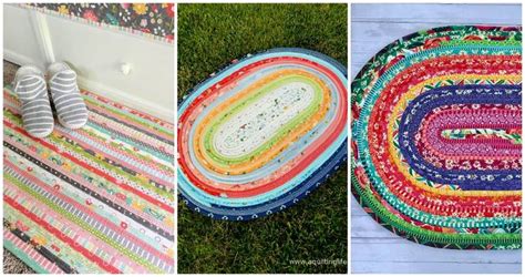 10 Free Jelly Roll Rug Pattern to Make a Quilted rug