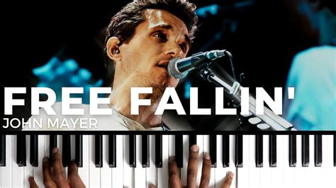 How To Play "FREE FALLIN" By John Mayer | Full Piano Tutorial (Easy Beginner Lesson) - YouTube