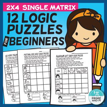 12 Logic Puzzles for Young Beginners by Prime and Pi | TpT