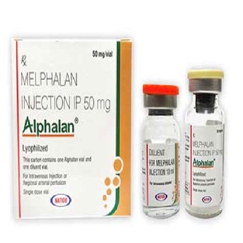 Alphalan Melphalan Injection 50 Mg, Natco, 2 Vial at Rs 5000/bottle in ...