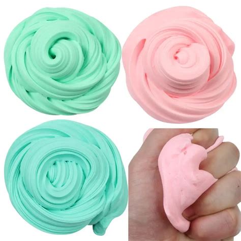 MUQGEW Beautiful Color Cloud Slime Squishy Putty Scented Stress Kids Clay Toy Slime Plasticine ...