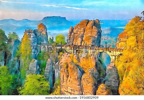 Bastei Bridge Views: Over 7 Royalty-Free Licensable Stock Illustrations ...