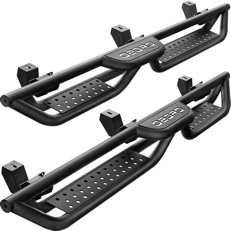 Buy OEDRO Running Boards with Two Stairs Design All-Steel Build, Bolt ...