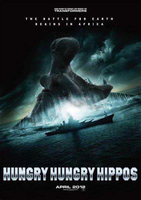 Hilarious Fake Movie Poster for HUNGRY HUNGRY HIPPOS — GeekTyrant