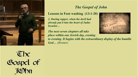 36. Lessons in Foot Washing (John 13:1-20; 11/26/2023) - YouTube