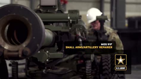 MOS 91F Small Arms/Artillery Repairer - YouTube