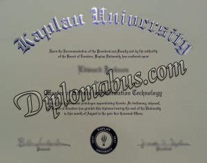 Kaplan University degree | Diplomabus