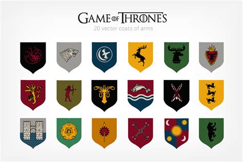 Game of Thrones heraldry set | Custom-Designed Illustrations ~ Creative ...