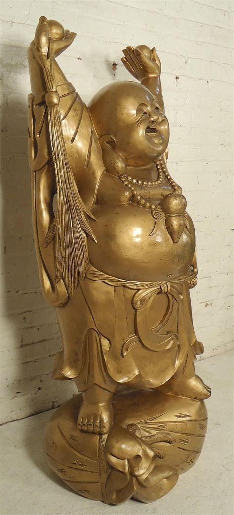 Large Laughing Buddha Statue at 1stDibs