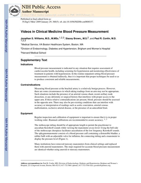 (PDF) Blood-Pressure Measurement