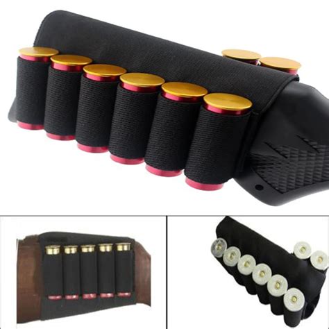 Hunting 6+2 Round Shotgun Buttstock Shell Holder Elastic Ammo Tactical ...