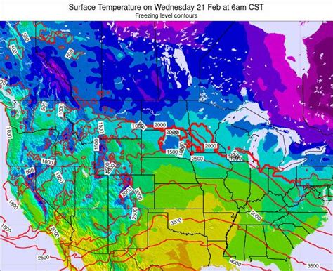 North-Dakota Surface Temperature on Sunday 04 Apr at 7pm CDT