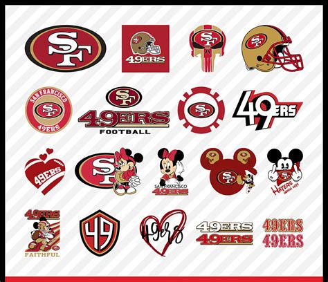 San Francisco 49ers Logo, 49ers Svg Cut Files, Layered Svg - Inspire Uplift