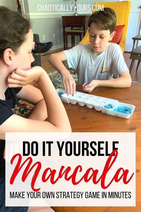 Mancala Rules: Make Your Own Board Game and Learn To Play! *FREE PRINTABLE* - Chaotically Yours