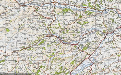 Historic Ordnance Survey Map of Llanfyllin, 1947