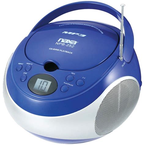 Naxa Portable MP3/CD Player with AM/FM Stereo Radio-