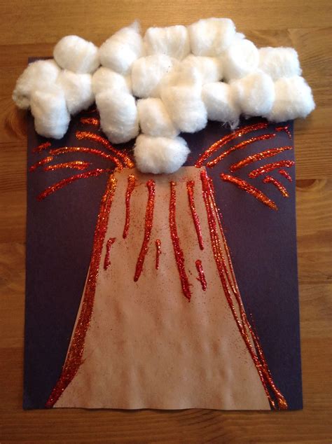 V is for Volcano Craft - Preschool Craft - Letter of the Week Craft ...