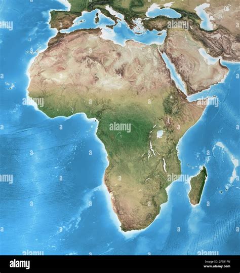 Physical Map Of Africa With Labels