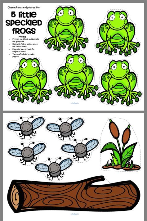 5 Little Speckled Frogs Printable - Printable Word Searches