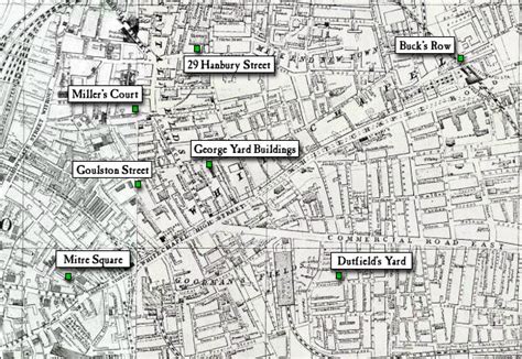 Whitechapel London Map 1888 - Gisela Ermengarde