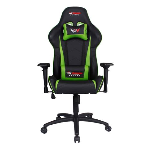 GT OMEGA PRO Racing Gaming Chair with Lumbar Support - Ergonomic PVC Leather Office Chair with ...