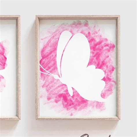 Butterfly Watercolor Prints Butterfly Baby Shower Gift Three - Etsy