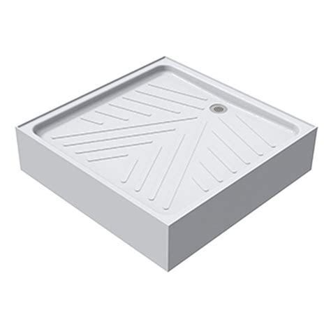 Square shower base - ST-800 - Wallgate Ltd - raised / Solid Surface / non-slip