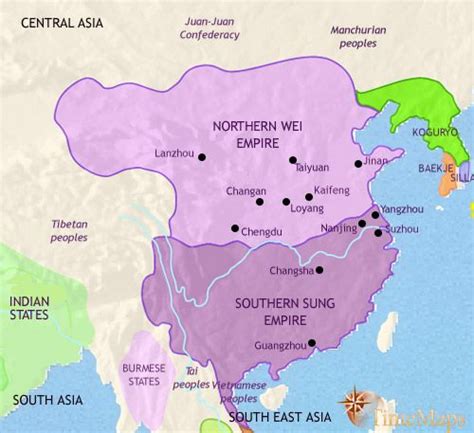 history map of China 500AD | China map, Map, Ancient china map