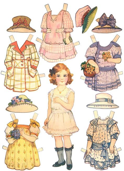 Paper Dolls and Paper Doll Dresses – Printable from Kid Fun | Free printable paper dolls, Paper ...