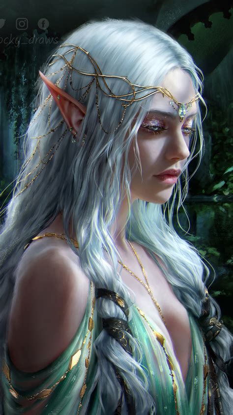 750x1334 Elf Girl Fantasy Art iPhone 6, iPhone 6S, iPhone 7 ,HD 4k ...