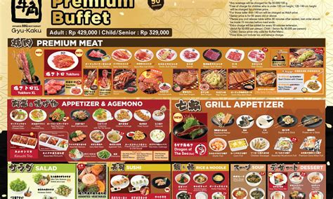 PREMIUM BUFFET – GYU-KAKU MENU