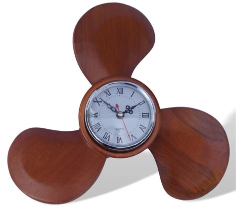 Wooden propeller wall clock | eBay