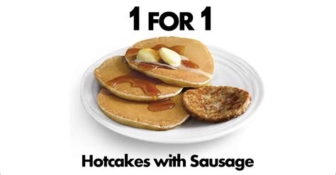 (EXPIRED) McDonald’s will be offering 1-for-1 Hotcakes with Sausage from 23 – 24 December 2019