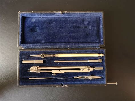 Vintage Draughtsman's Tools set in its original box. 7 pieces in total | Tool set, Vintage ...