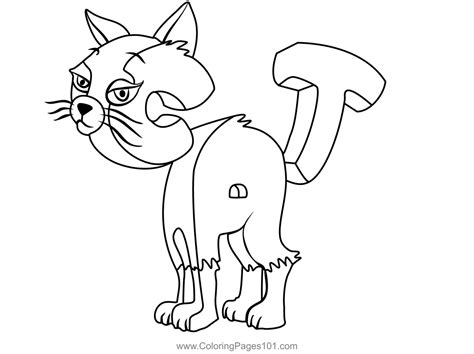 Cat From Wordworld Coloring Page for Kids - Free WordWorld Printable ...