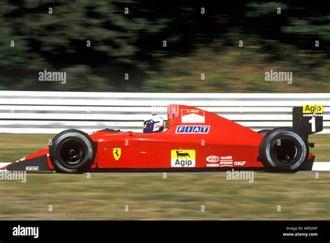 1990 Alain Prost French Ferrari 641 Hockenheim German GP 4th Stock Photo - Alamy